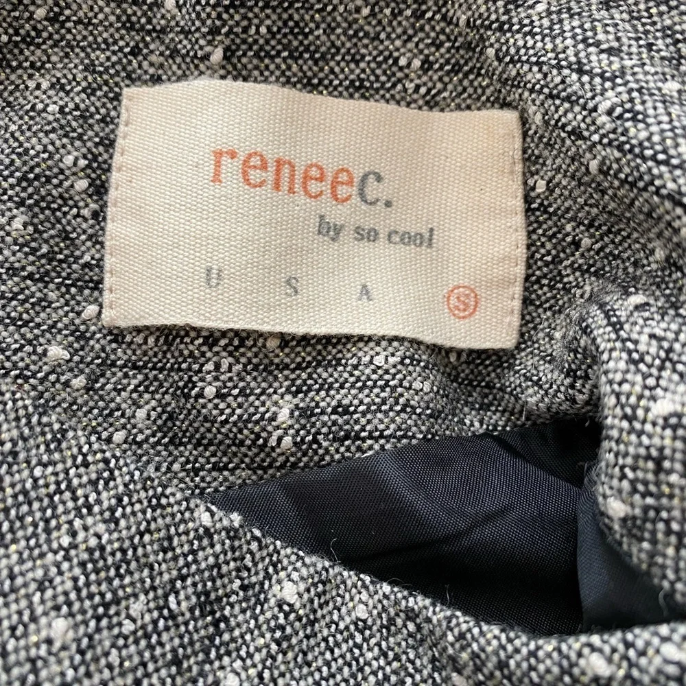 Renee C, By So Cool Womens Size S Straight Pencil Skirt Color Grey Tweed Wool